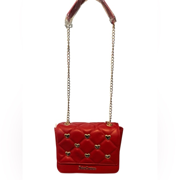 Juicy Couture Red and Gold Quilted Crossbody Bag - Picture 2 of 7